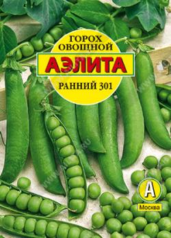 Горох Ранний 301 овощной 25гр /лущильный скороспелый 