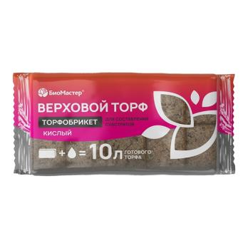 Торфобрикет Верховой Торф 10л кислый/7шт/