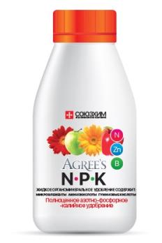 Удобрение АГРИС NPK 0,25л (азот,фосфор,калий) органоминеральное