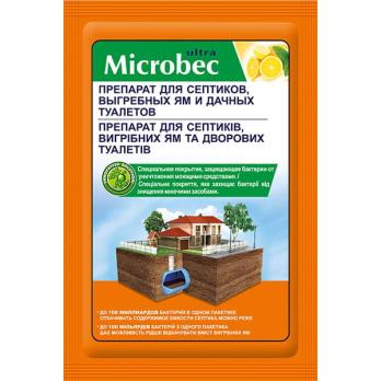 BROS Microbec, для биоразложения содержимого септика, саше пакет 25г/18шт/