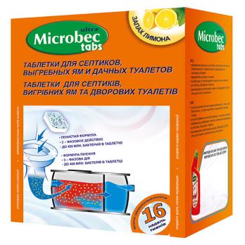 BROS Microbec, для биоразложения содержимого септика ШОУ-БОКС (16 табл. х 20г)