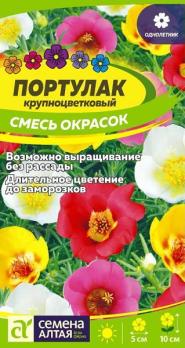 Портулак Смесь Окрасок крупноцветковый 0,1гр Н10см /однолетник