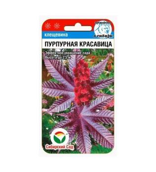 Клещевина Пурпурная Красавица 5шт /однолетник