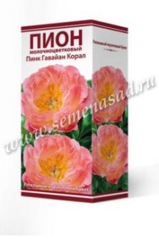 Пион гибридный Пинк Гавайан Корал 2-3 (1шт) 80см