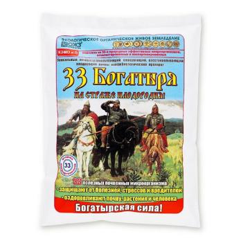 Почвооздоравливающий препарат 33 Богатыря 1л микробиологический /18шт/