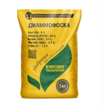 Диаммофоска 1кг комплексное минеральное удобрение /13шт
