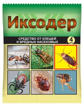 Иксодер 4мл средство от клещей и вредных насекомых 