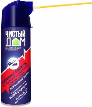 Чистый дом - Аэрозоль  супер Универсальный 400 мл УСИЛЕННАЯ ФОРМУЛА /24шт/