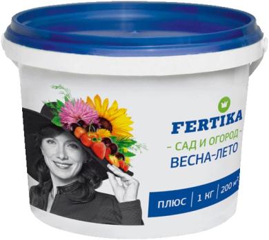 Фертика Плюс Весна-Лето 1кг водорастворимое удобрение NPK 16:20:27+МИКРО