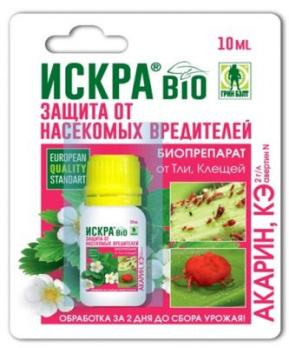 Искра БИО 10мл (защита от насекомых-вредителей) ТМ Грин Бэлт