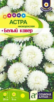 Астра Белый Ковер низкорослая 0,2 гр /однолетник