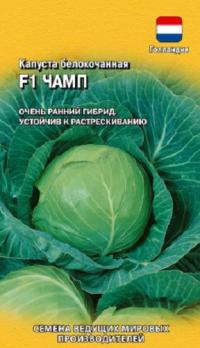 Капуста б/к Чамп F1 /10шт ранняя (Голландия)