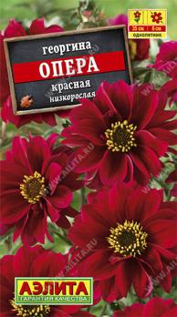 Георгина Опера КРАСНАЯ низкорослая 7шт /однолетник