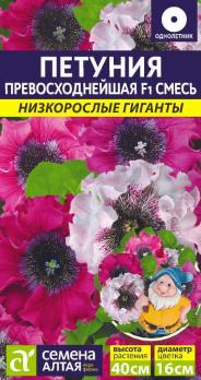 Петуния Превосходнейшая F1 Смесь Окрасок 10шт сер.Низкорослые гиганты /однолетник