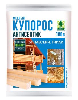 Медный купорос 100гр (ЗАЩИТА от плесени и гнили) ТМ Грин Бэлт