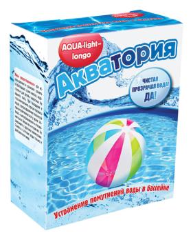 Акватория 500г для устранения помутнения воды в бассейне AQUA-light–longo/15шт/