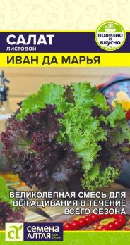 Салат Иван да Марья 0,5гр смесь /листовой быстрорастущий сорт очень раннего срока созревания
