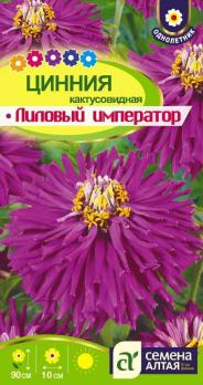 Цинния Лиловый Император кактусовидная 0,2 гр.