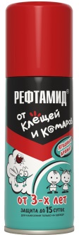 Репеллент Рефтамид Baby 100мл от клещей и комаров 