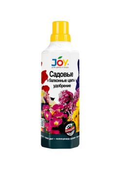 Удобрение 1л Садовые и балконные цветы ТМ JOY макро+микроэлименты /9шт/ 