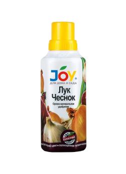 Жидкое удобрение Лук, чеснок 0,5л органо-минеральное ТМ  JOY 0,5л