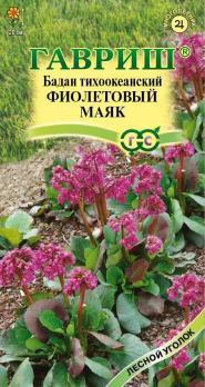 Бадан Фиолетовый Маяк 0,01гр тихоокеанский сер.Лесной уголок /многолетник