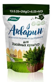 Акварин для Хвойных Культур 0,5кг водорастворимое минеральное удобрение/ 12 шт