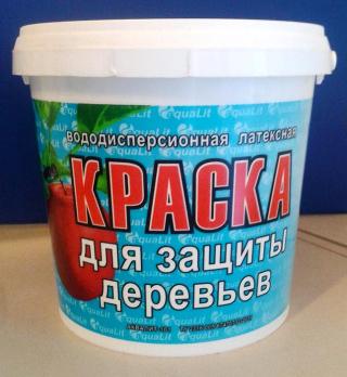 Краска д/деревьев 1,3кг вододиспер. латексная 