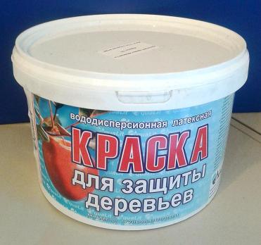 Краска д/деревьев 3кг вододиспер. латексная /6шт/