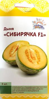 Дыня Сибирячка 5шт раннеспел