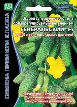 Огурец Генеральский F1 7шт сер.Семена Премиум Класса /высокоурожайный партенокарпический