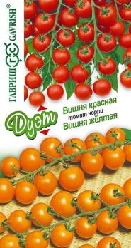 Томат Вишня ЖЕЛТАЯ 0,05гр + Вишня КРАСНАЯ 0,05гр ЧЕРРИ сер.Дуэт 
