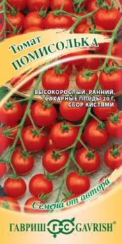 Томат Помисолька 0,05гр сер.Семена от автора /скороспелый высокорослый сорт/12.28