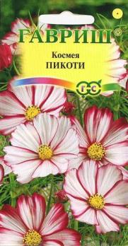 Космея Пикоти 0,3гр бел.с эффект.карм-красн Н80см /однолетник