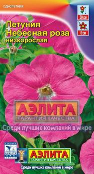 Петуния Небесная Роза низкая 0,1г (драже в пробирке) /однолетник