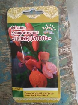 Фасоль декоративная Победитель 10шт /однолетник