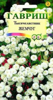 Тысячелистник Жемчуг Белый 0,1г махров Н80см /многолетник