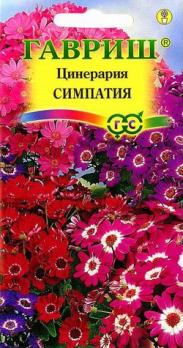 Цинерария цветущая гибр.Симпатия 10шт /однолетник