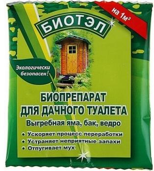 Биотэл для Дачного Туалета (выгреб.ям,ведро,бак) 25г на 1м3 пакет (гранулы-порошок) /96шт