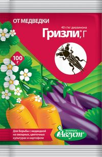 Гризли 100 гр от медведки /70шт/