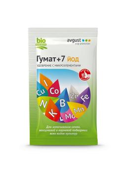 Гумат +7  25гр йод удобрен.с микроэлем/200шт