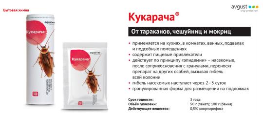 Кукарача 50гр (средство от тараканов)/150шт/