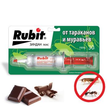 Рубит ЗИНДАН гель 30гр ЛЮКС от тарак. и муравьев