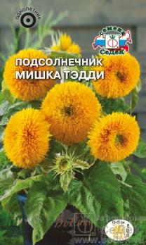 Подсолнечник Мишка Тэдди 1гр низкорослый махровый /однолетник