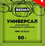 Удобрение минеральное 50гр Универсал NPK 19:18:20 ТМ SEDA