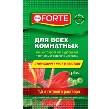 Красота  для всех Комнатных Растений 10мл минеральное удобрение ТМ Bona Forte /72шт