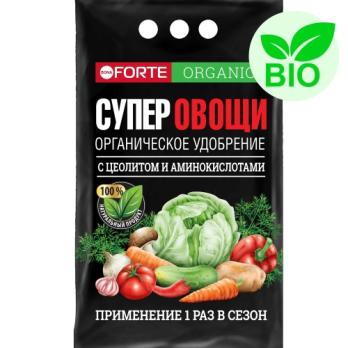 Удобрение органическое обогащенное цеолитом и аминокислотами СУПЕР ОВОЩИ 2кг Bona Forte /10шт