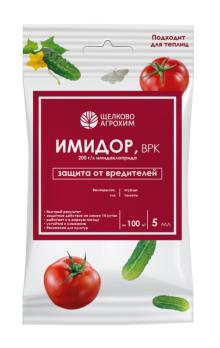 Имидор ВРК 5мл/100м2 ИНСЕКТИЦИ д/защиты томатов и огурцов от вредителей (ТЛИ и БЕЛОКРЫЛКИ) /40шт/