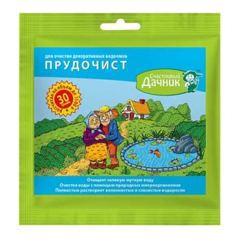 Счастливый дачник ПРУДОЧИСТ 30гр д/очистки искуств.водоем,пруд,фонтанов/40/СТМ-Трейд 
