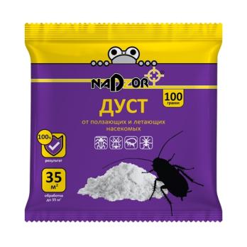 Дуст от ползающих насекомых (клопы, тараканы и др.) 100гр ТМ Nadzor